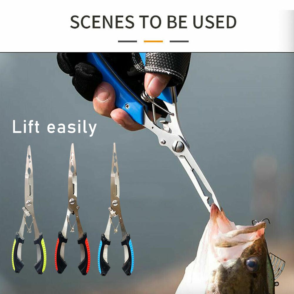 Fishing Pliers - Long Fishing Pliers Scissor Gripper Stainless