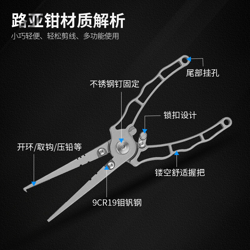 Stainless Steel Die-casting Lu - đánh giá và giá Fishing Pliers