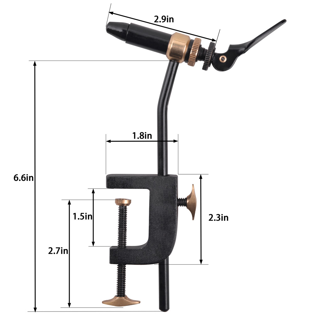 Rotary Fly Tying Vise Tool Saf - đánh giá và giá Fishing Equipment Kit