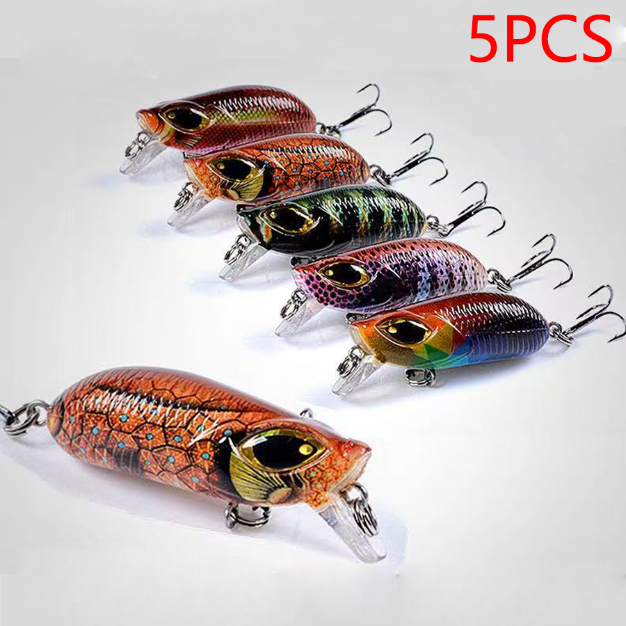 5PCS Floating Artificial Bait  - đánh giá và giá Fishing Equipment Kit