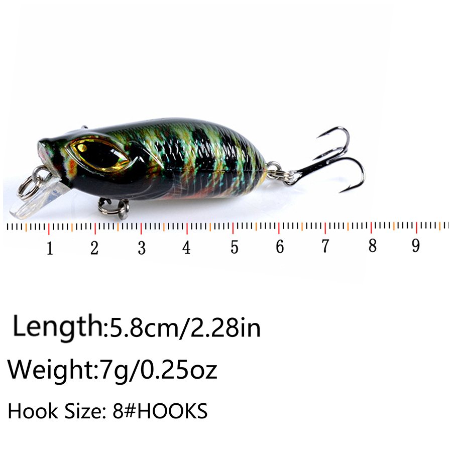 5PCS Floating Artificial Bait  - đánh giá và giá Fishing Equipment Kit