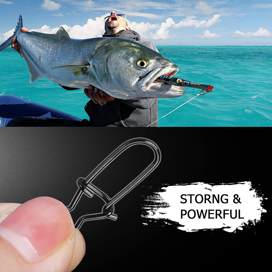 50Pcs Crankbait Snaps Stainles - đánh giá và giá Fishing Equipment Basics