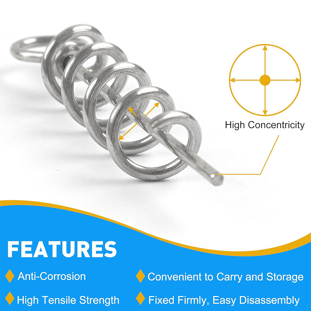 50Pcs Spring Twist Lock Fishin - đánh giá và giá Fishing Equipment Basics