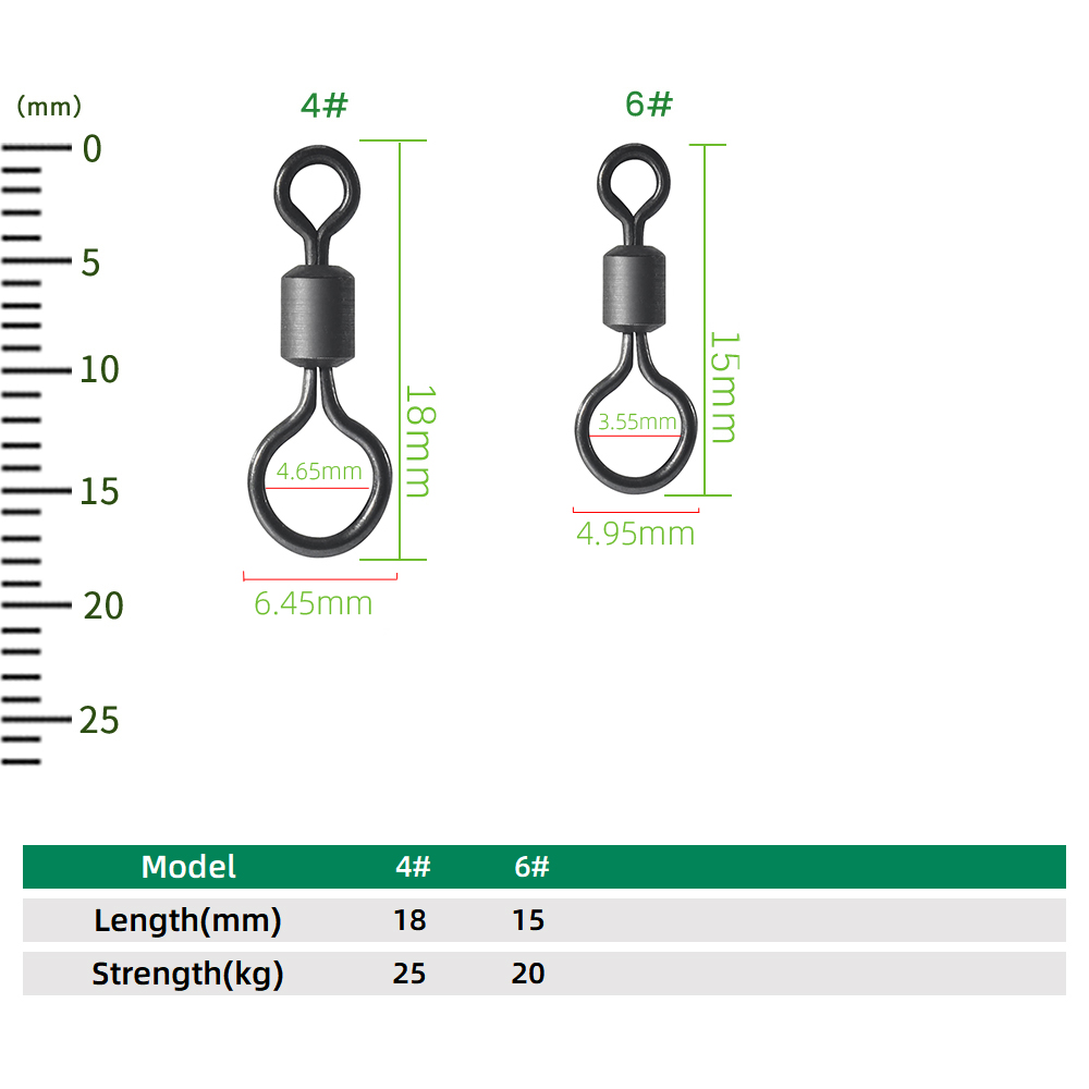 100pcs Carp Fishing Swivel Big - đánh giá và giá Carp Fishing Tackle