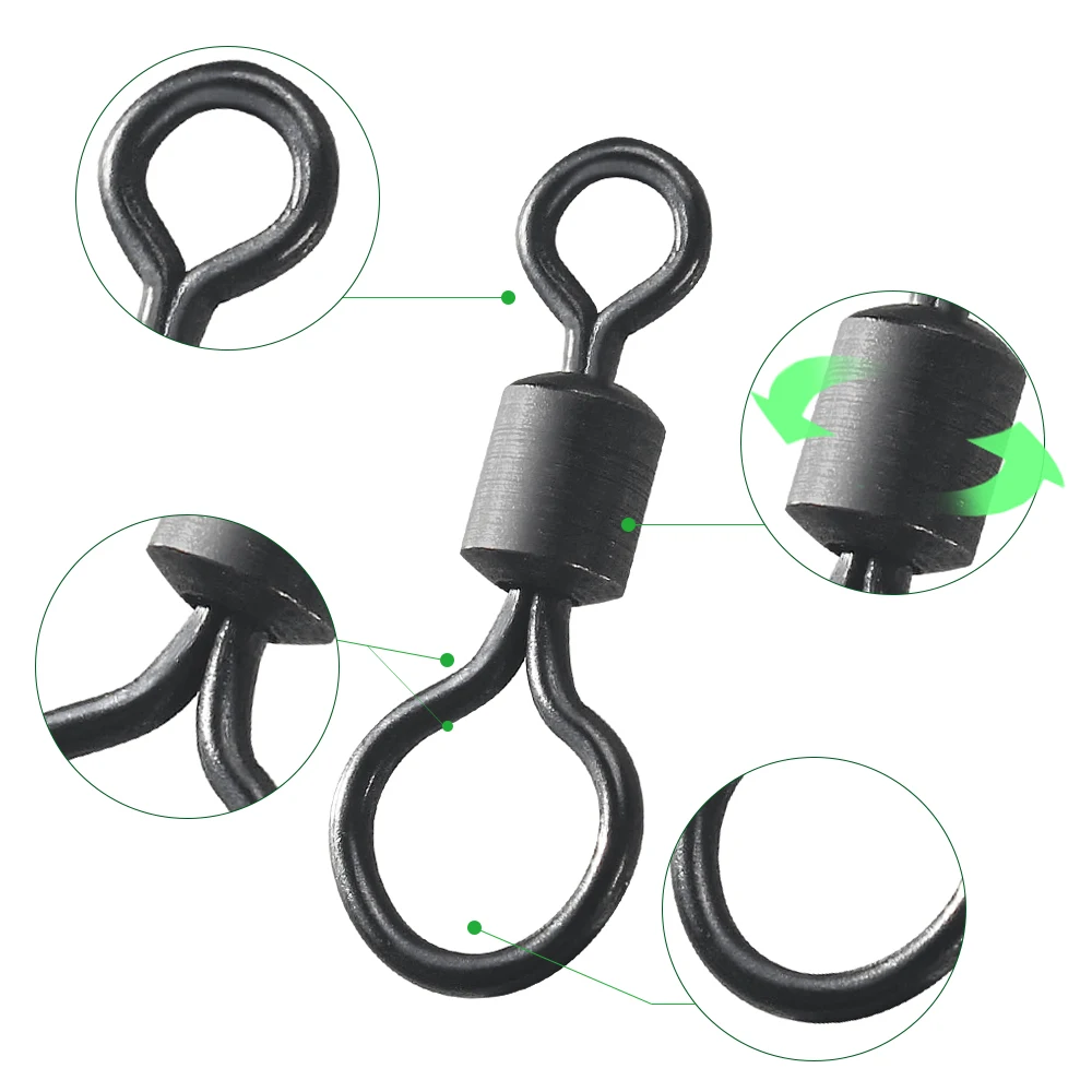 100pcs Carp Fishing Swivel Big - đánh giá và giá Carp Fishing Tackle