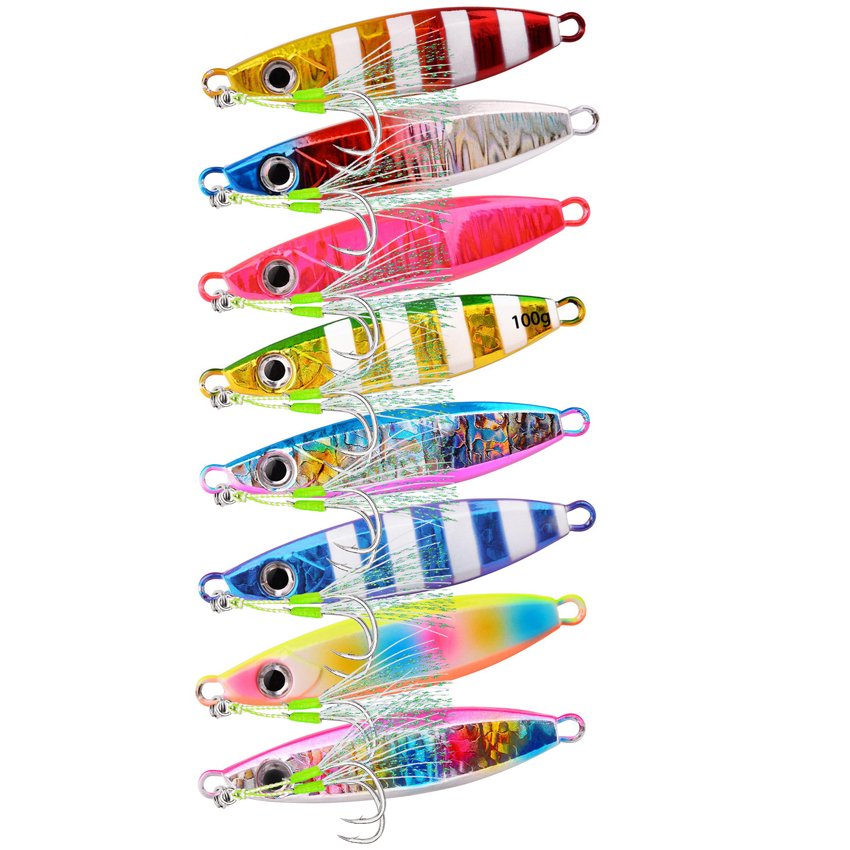 1pcs 40g 60g 80g 100g Metal Ji - đánh giá và giá Fishing Equipment Kit